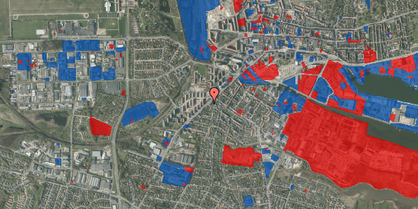 Jordforureningskort på Sønderbrogade 95, st. th, 8700 Horsens