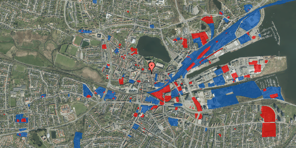 Jordforureningskort på Østergade 1A, 6000 Kolding