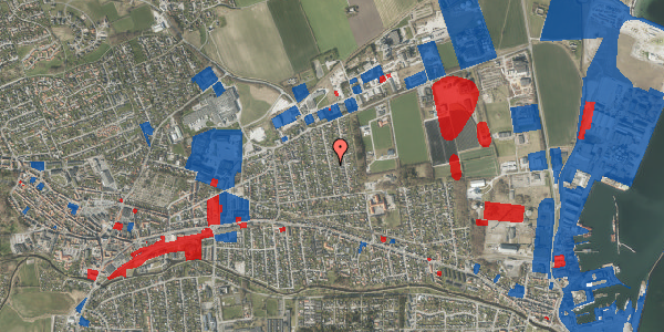 Jordforureningskort på Thorsvej 16, 8500 Grenaa