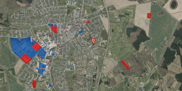 Jordforureningskort på Fyrrebakken 3, 8450 Hammel