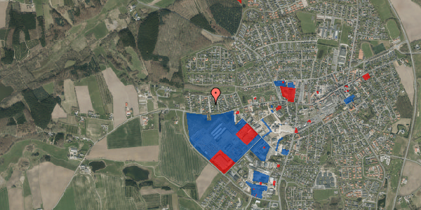 Jordforureningskort på Møllevangen 77, 8450 Hammel