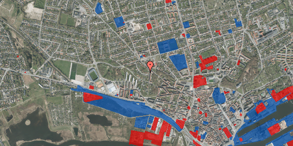 Jordforureningskort på Egevangen 4, 8900 Randers C