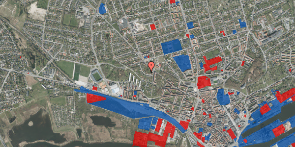 Jordforureningskort på Egevangen 8, 8900 Randers C