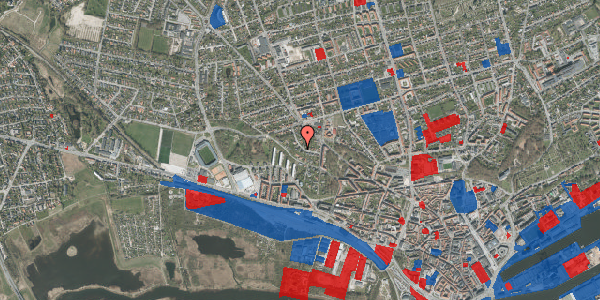 Jordforureningskort på Egevangen 11, 8900 Randers C