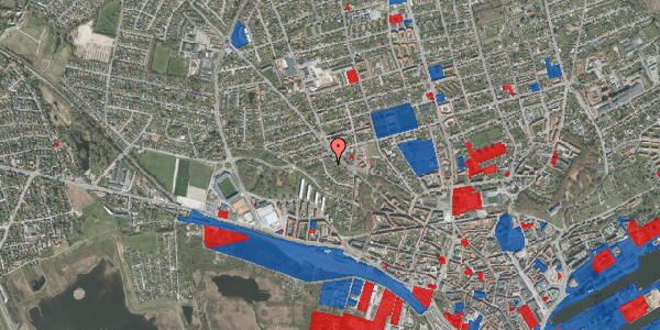 Jordforureningskort på Egevangen 18, 8900 Randers C