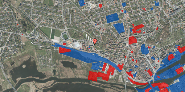 Jordforureningskort på Jyllandsgade 1, st. th, 8900 Randers C