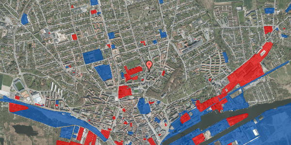 Jordforureningskort på Nørrebrogade 13A, 1. 2, 8900 Randers C