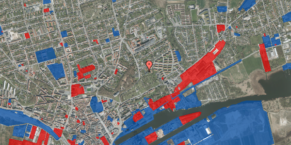 Jordforureningskort på P. Knudsens Vej 4, 1. 30, 8930 Randers NØ