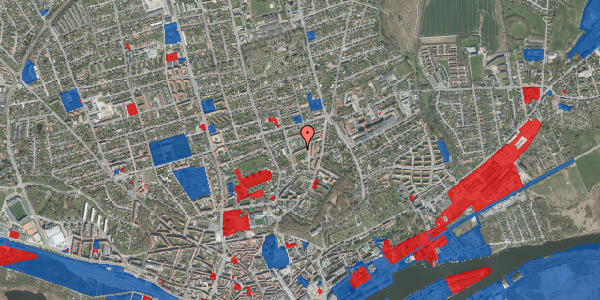 Jordforureningskort på Solsortvej 23, 1. th, 8900 Randers C