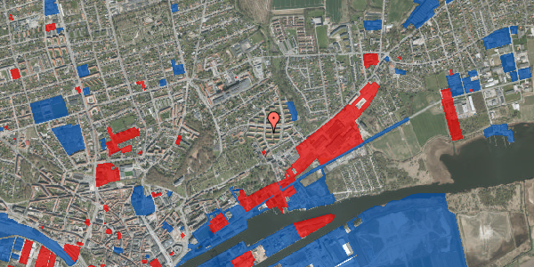 Jordforureningskort på Stadfeldtsvej 14, 1. th, 8930 Randers NØ