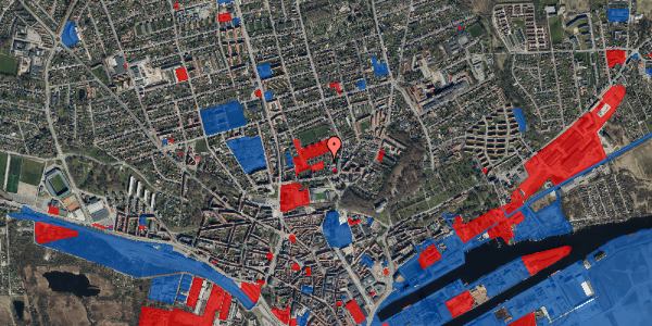 Jordforureningskort på Øster Alle 9, 8900 Randers C