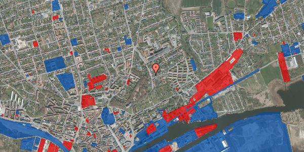 Jordforureningskort på Østervangsvej 12, 8900 Randers C