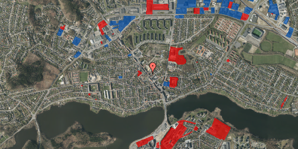 Jordforureningskort på Rosengade 1E, 1. tv, 8600 Silkeborg