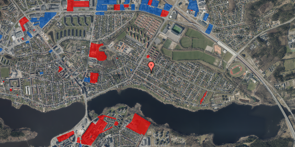 Jordforureningskort på Østre Allé 13, 8600 Silkeborg