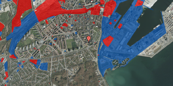 Jordforureningskort på Assensgade 17, 5. th, 8000 Aarhus C