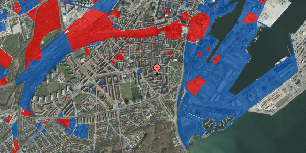 Jordforureningskort på Bogensegade 1, 1. th, 8000 Aarhus C