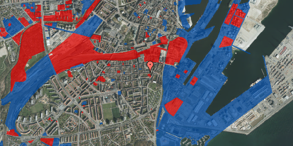 Jordforureningskort på Brammersgade 40, st. tv, 8000 Aarhus C