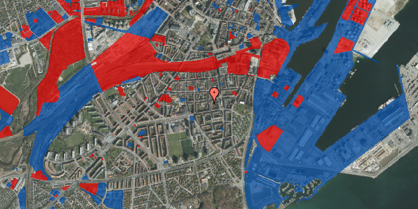 Jordforureningskort på Bülowsgade 54, st. tv, 8000 Aarhus C