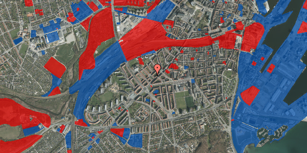 Jordforureningskort på Chr. Kiers Plads 4, 2. tv, 8000 Aarhus C