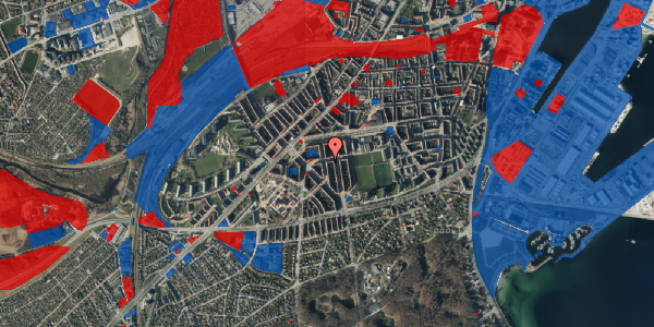 Jordforureningskort på Chr. Wærums Gade 15, 1. th, 8000 Aarhus C