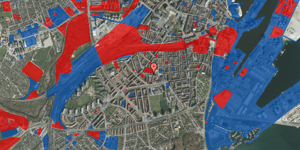 Jordforureningskort på Dannebrogsgade 21B, 8000 Aarhus C