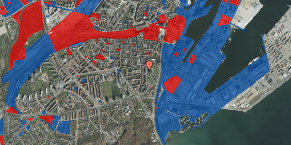 Jordforureningskort på Hendrik Pontoppidans Gade 12, 3. th, 8000 Aarhus C