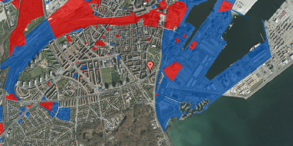 Jordforureningskort på Hendrik Pontoppidans Gade 30, 1. th, 8000 Aarhus C