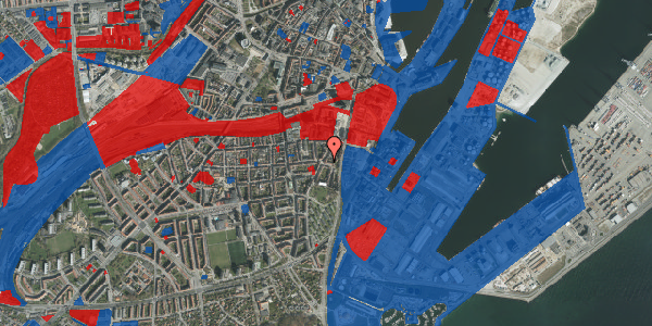 Jordforureningskort på Heibergsgade 1A, st. th, 8000 Aarhus C