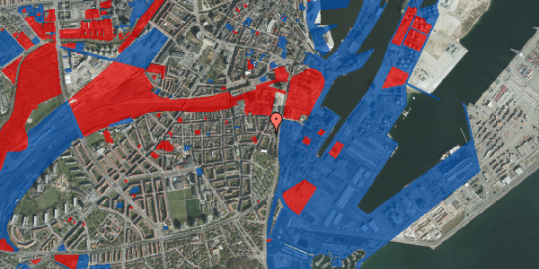 Jordforureningskort på Heibergsgade 1C, 2. th, 8000 Aarhus C