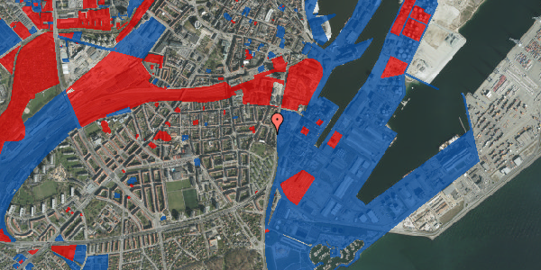 Jordforureningskort på Heibergsgade 19, 1. tv, 8000 Aarhus C