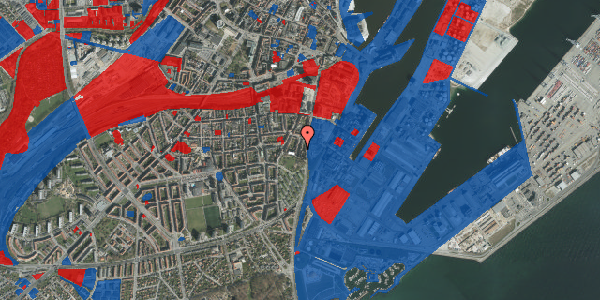 Jordforureningskort på Heibergsgade 23, 1. th, 8000 Aarhus C