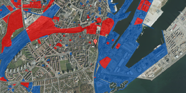 Jordforureningskort på Heibergsgade 32, st. th, 8000 Aarhus C