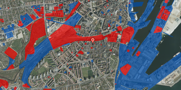 Jordforureningskort på Jægergårdsgade 36B, 1. tv, 8000 Aarhus C