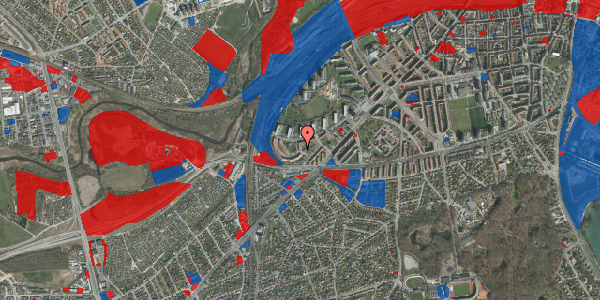 Jordforureningskort på Kirkedammen 9, 1. th, 8000 Aarhus C