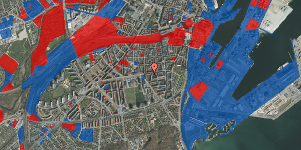 Jordforureningskort på Lars Kruses Gade 2B, 4. tv, 8000 Aarhus C