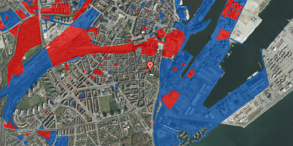 Jordforureningskort på Marselisborg Allé 30A, st. tv, 8000 Aarhus C