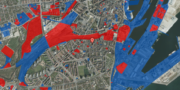 Jordforureningskort på Montanagade 5, st. , 8000 Aarhus C