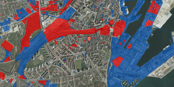 Jordforureningskort på Montanagade 27, 8000 Aarhus C