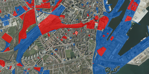 Jordforureningskort på Montanagade 42A, 2. tv, 8000 Aarhus C