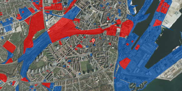 Jordforureningskort på Montanagade 42B, st. , 8000 Aarhus C