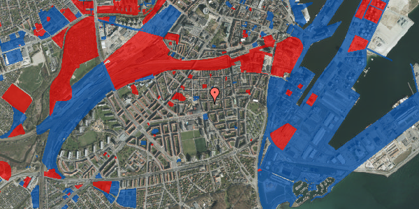 Jordforureningskort på Montanagade 45B, 1. , 8000 Aarhus C