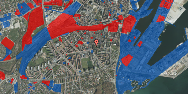 Jordforureningskort på Montanagade 51, 1. tv, 8000 Aarhus C