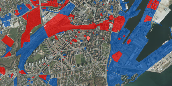 Jordforureningskort på Montanagade 54, 4. th, 8000 Aarhus C