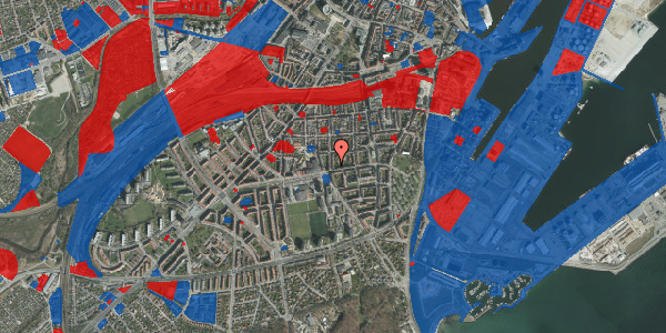 Jordforureningskort på Montanagade 55, 3. tv, 8000 Aarhus C