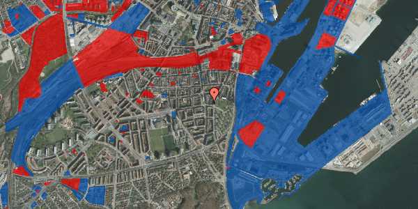 Jordforureningskort på Odensegade 6, 1. th, 8000 Aarhus C