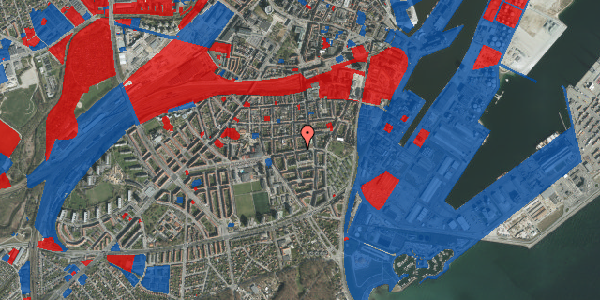 Jordforureningskort på Odensegade 16, 4. , 8000 Aarhus C