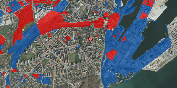 Jordforureningskort på Odensegade 23, 3. th, 8000 Aarhus C