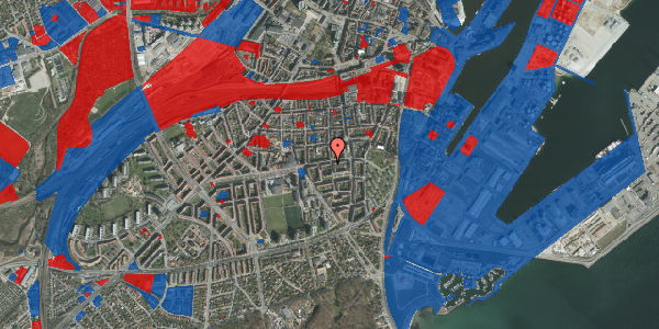 Jordforureningskort på Odensegade 27, 1. th, 8000 Aarhus C