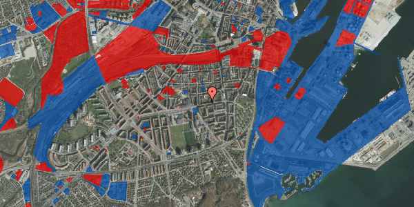 Jordforureningskort på Odensegade 30, 3. , 8000 Aarhus C