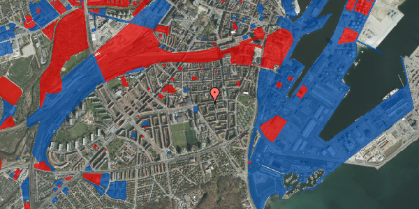 Jordforureningskort på Odensegade 33, 4. , 8000 Aarhus C